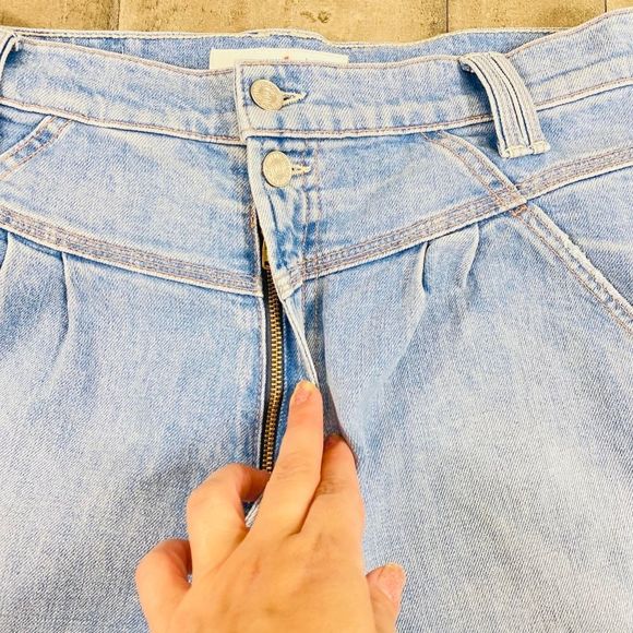 Mother The Pleated Popular Peg Straight-Leg Jeans In Intoxicated Sz 31 - Picture 7 of 12